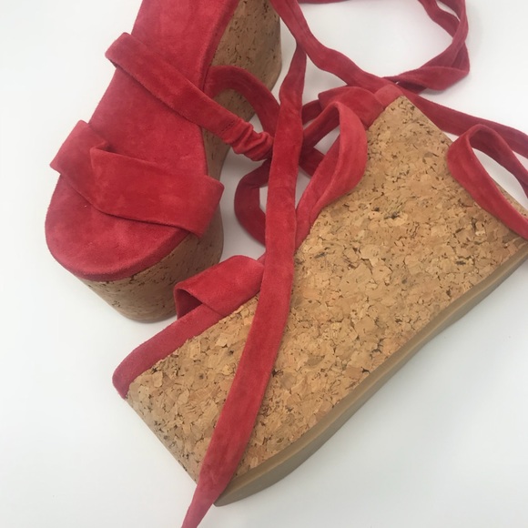 Isabel Marant platform red suede - - Picture 2 of 5